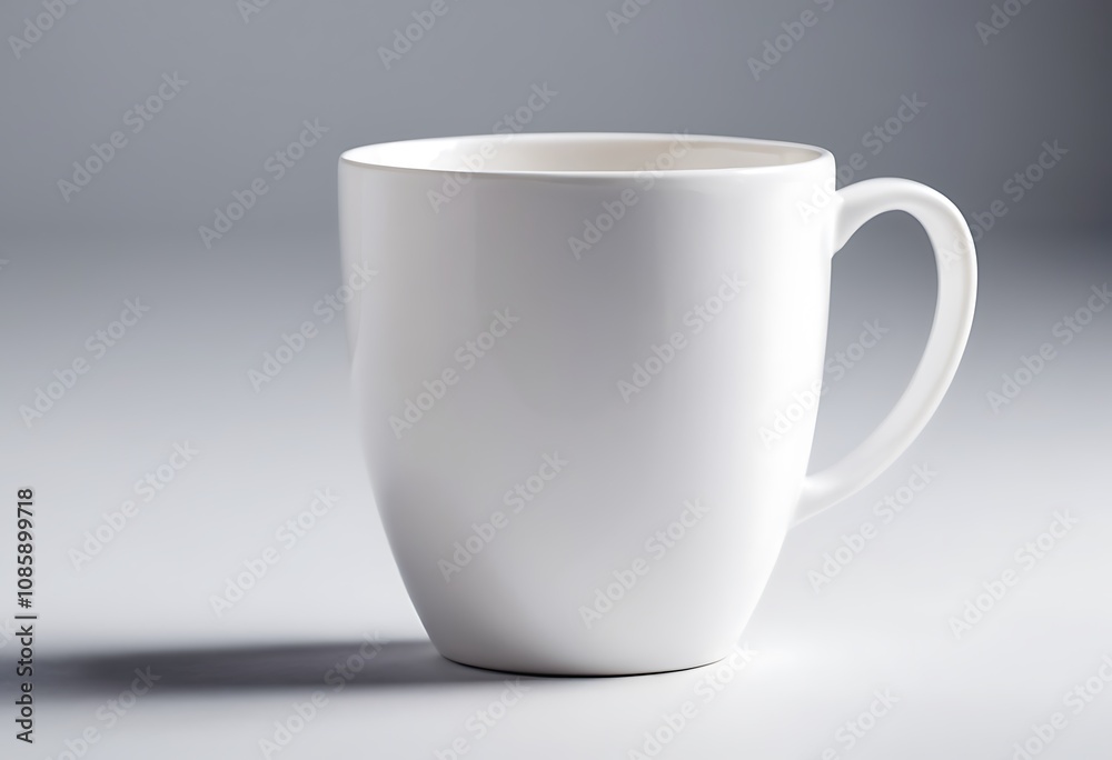 Obraz premium Multicolored beautiful cups on a light background