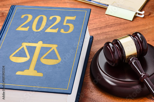 Принти на полотні Law book with a gavel - 2025