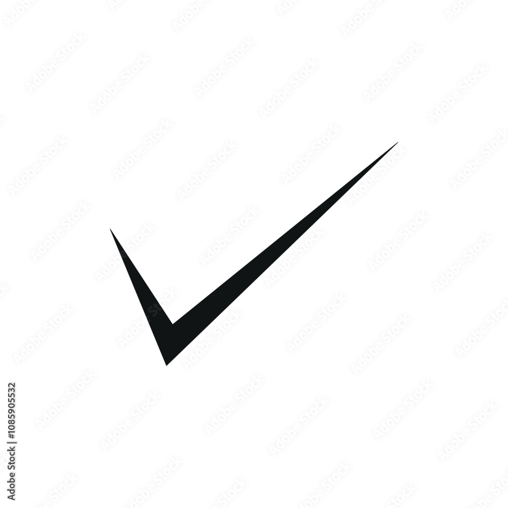 Check icon vector white background Check icon vector white background