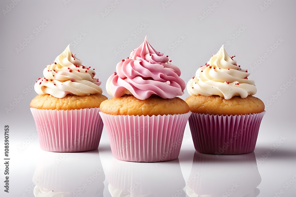 cupcakes isolated on white background cupcakes isolated on white background