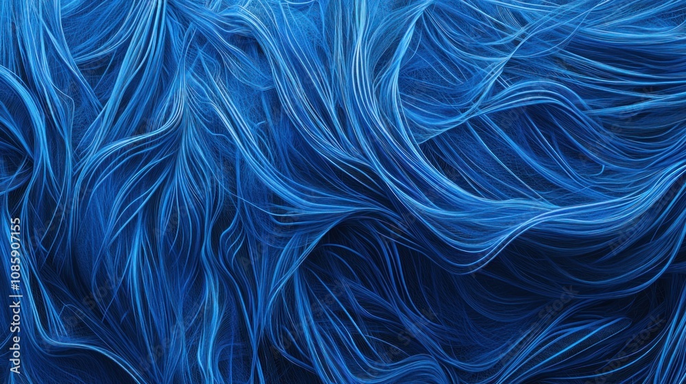 Obraz premium Abstract Blue Swirls