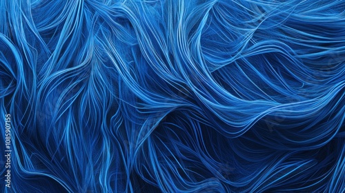 Abstract Blue Swirls