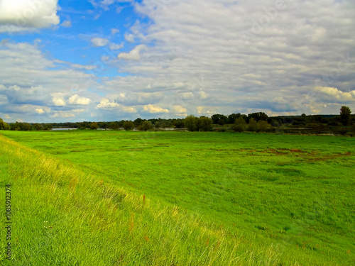 Obraz na płótnie Grenzlandschaft zwischen Deutschland und Polen w salonie