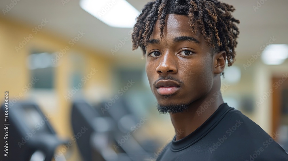 Physical therapist using anti-gravity treadmill with recovering athlete Physical therapist using anti-gravity treadmill with recovering athlete
