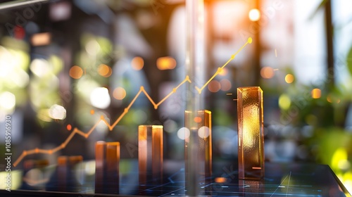 Representation of business growth achieved through business scaling operational efficiency showcasing impact of market expansion strategic partnerships and competitive advantage on financial growth