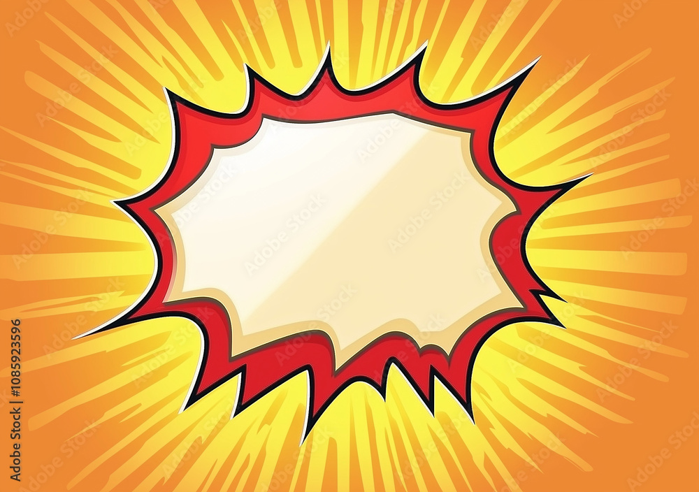 Yellow burst in a dynamic comic-style background Yellow burst in a dynamic comic-style background