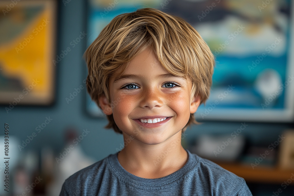 portrait of an white little boy with a smile portrait of an white little boy with a smile