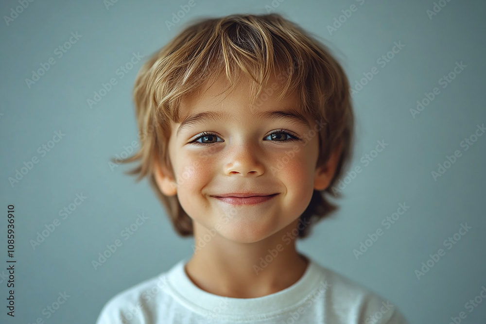 portrait of an white little boy with a smile portrait of an white little boy with a smile