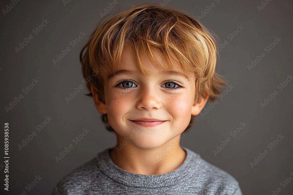 portrait of an white little boy with a smile portrait of an white little boy with a smile