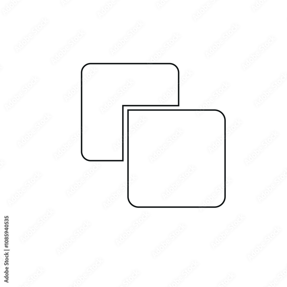 Copy icon vector white background Copy icon vector white background