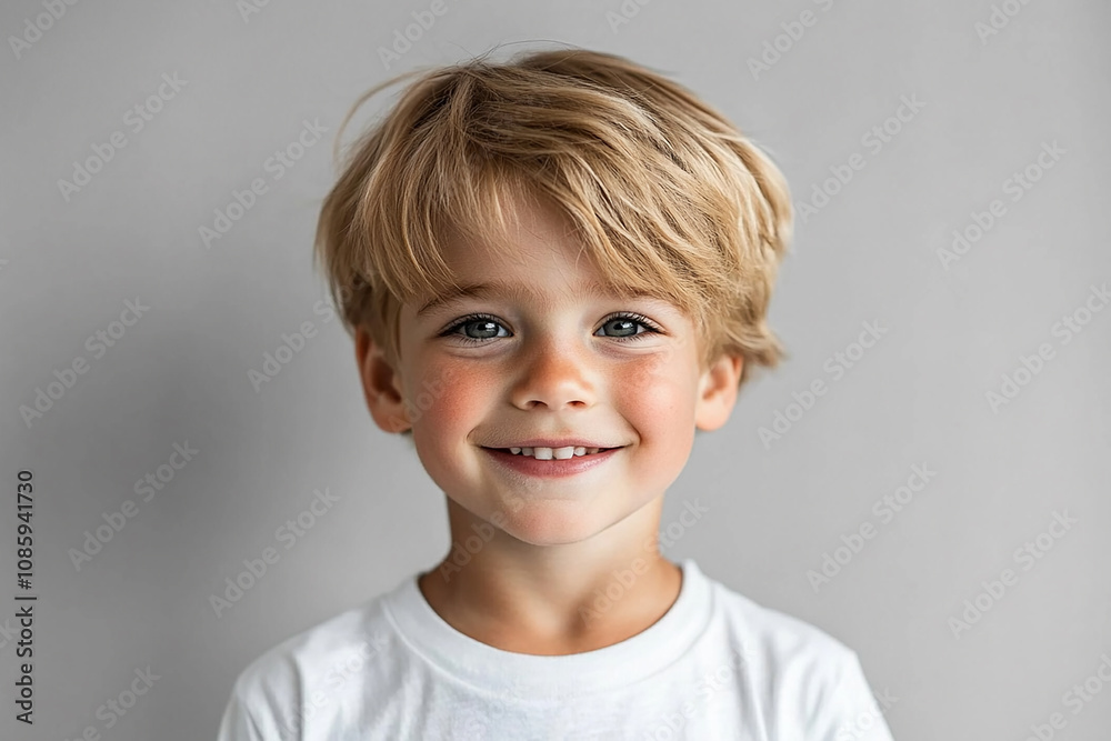 portrait of an white little boy with a smile portrait of an white little boy with a smile