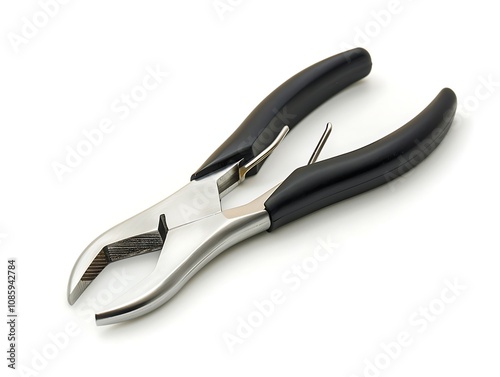 Pliers on a white background. Close-up. Isolated