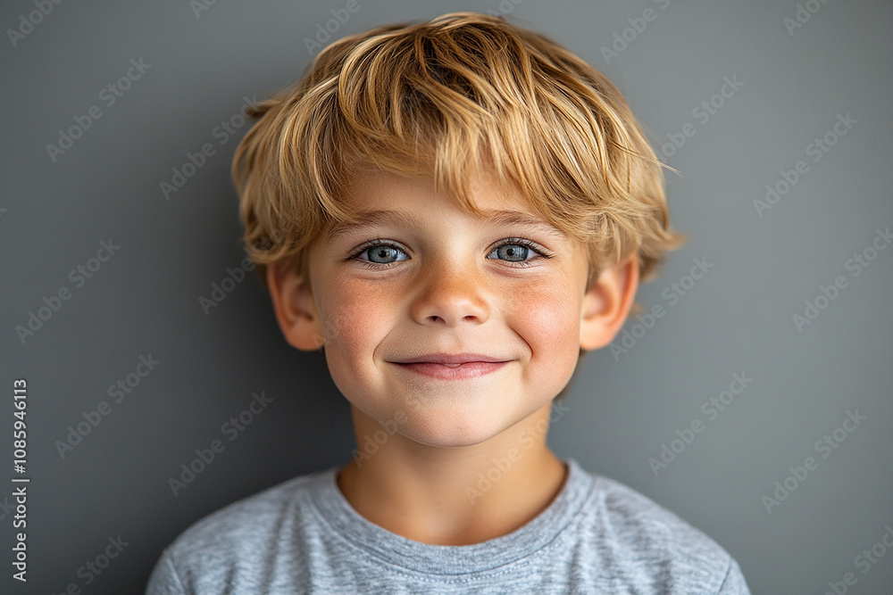 portrait of an white little boy with a smile portrait of an white little boy with a smile