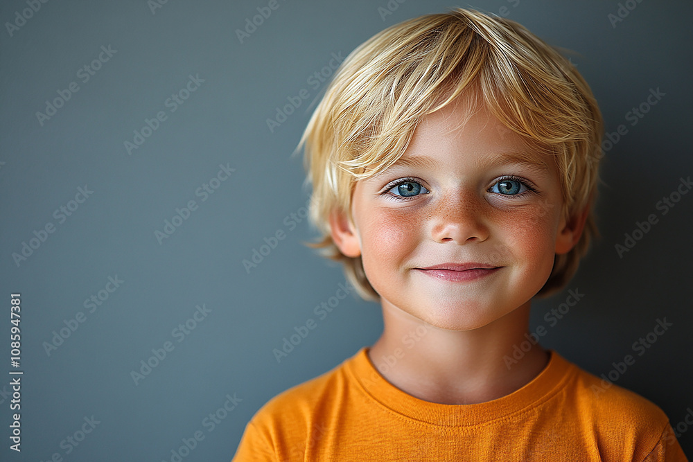 portrait of an white little boy with a smile portrait of an white little boy with a smile