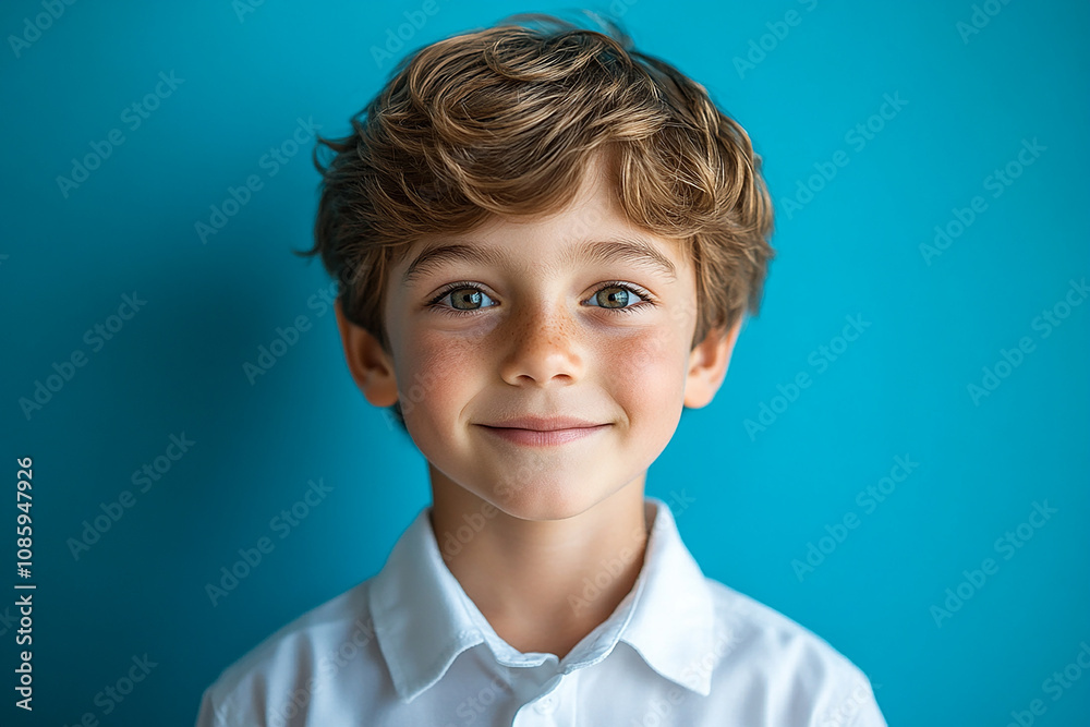 portrait of an white little boy with a smile portrait of an white little boy with a smile