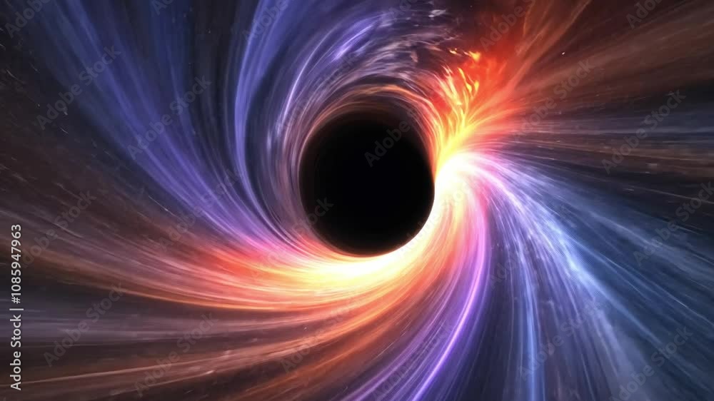 Cosmic Vortex: A mesmerizing digital rendering of a black hole, swirling with vibrant cosmic energy and radiating an ethereal glow. Cosmic Vortex: A mesmerizing digital rendering of a black hole, swirling with vibrant cosmic energy and radiating an ethereal glow.