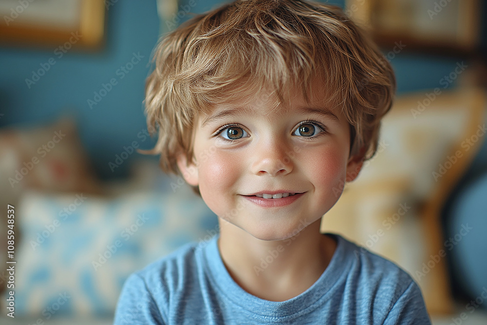 portrait of an white little boy with a smile portrait of an white little boy with a smile