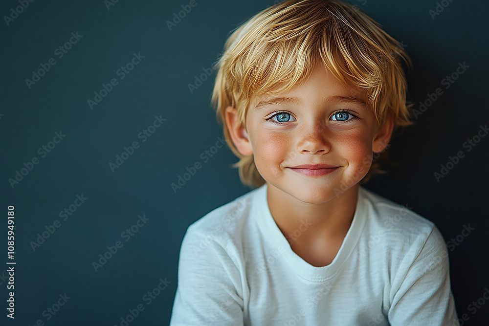 portrait of an white little boy with a smile portrait of an white little boy with a smile