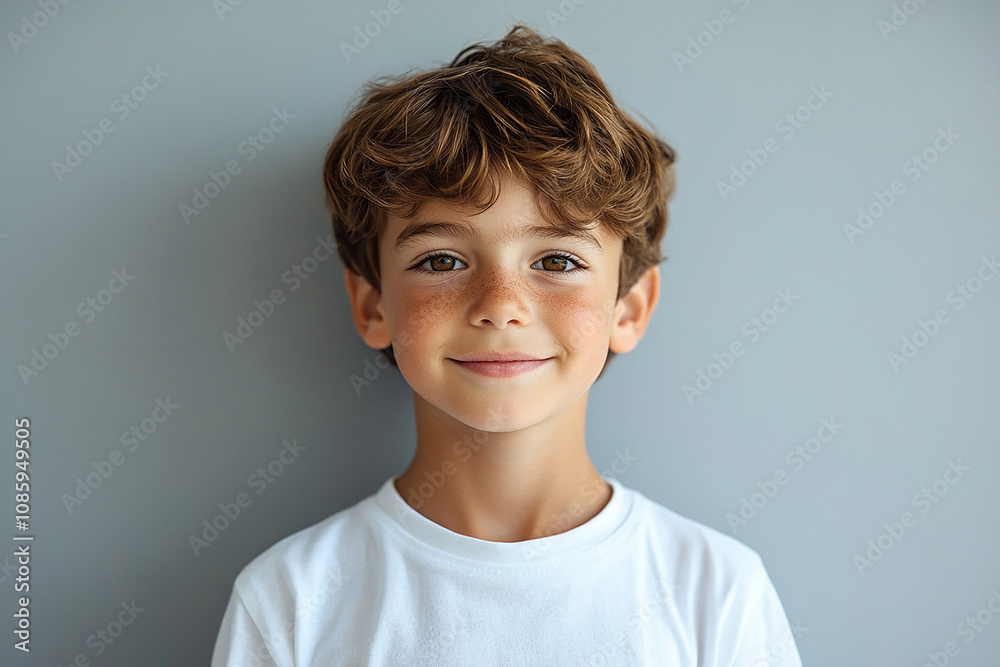 portrait of an white little boy with a smile portrait of an white little boy with a smile