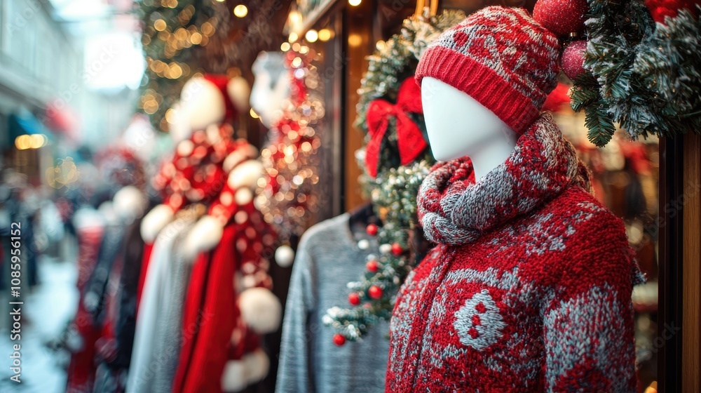 Fototapeta premium Christmas Sale on Fashion Items