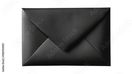 Black envelope transparent background photo