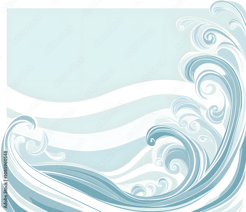 Serene Light Blue Abstract Wave Pattern with Gentle Curves and Flowing Motion for Tranquil Backgrounds and Design Projects Serene Light Blue Abstract Wave Pattern with Gentle Curves and Flowing Motion for Tranquil Backgrounds and Design Projects