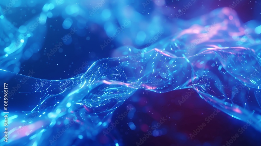 Vibrant 3d rendering of abstract digital network connections in a minimalist futuristic setting Vibrant 3d rendering of abstract digital network connections in a minimalist futuristic setting