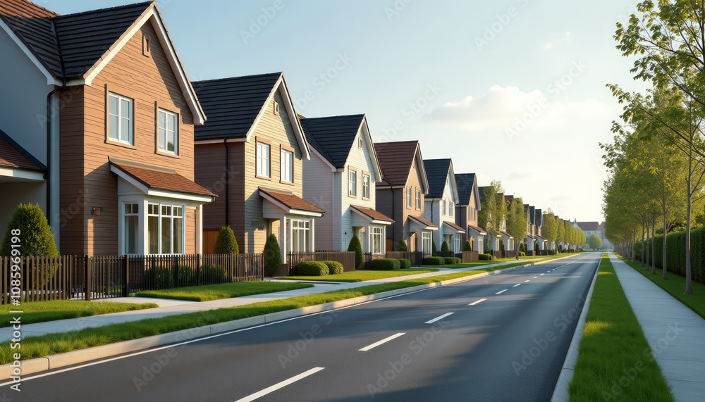 Charming Row of Homes in a Peaceful Neighborhood