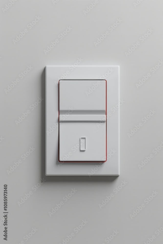 Modern light switch installation home interior product showcase minimalist close-up design concept Modern light switch installation home interior product showcase minimalist close-up design concept