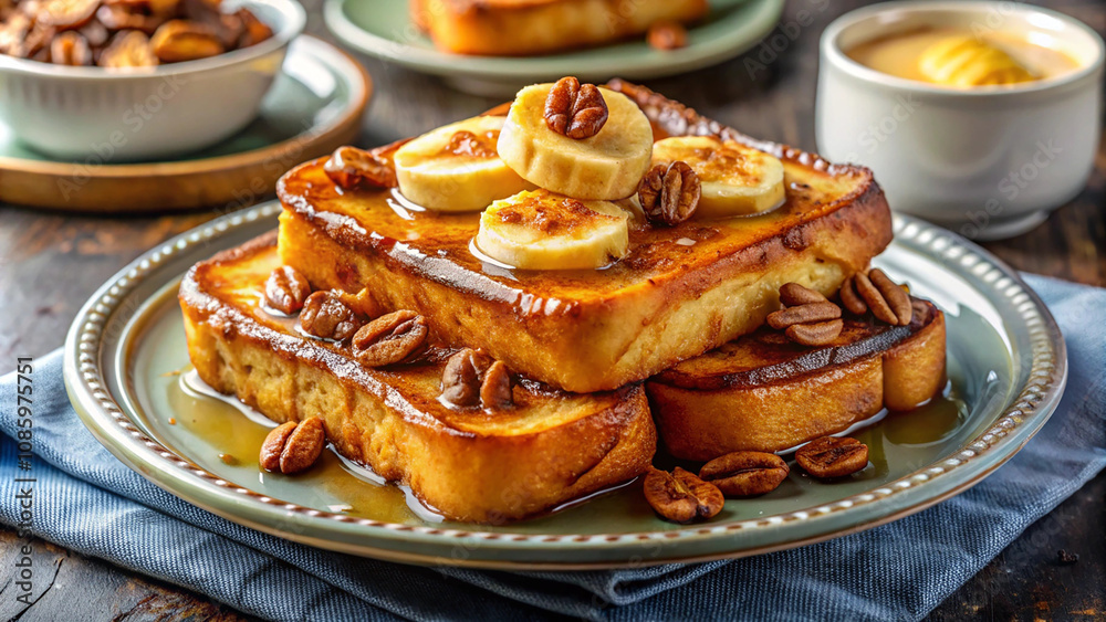 Brunch Recipe: Caramelized Banana & Pecan French Toast Brunch Recipe: Caramelized Banana & Pecan French Toast