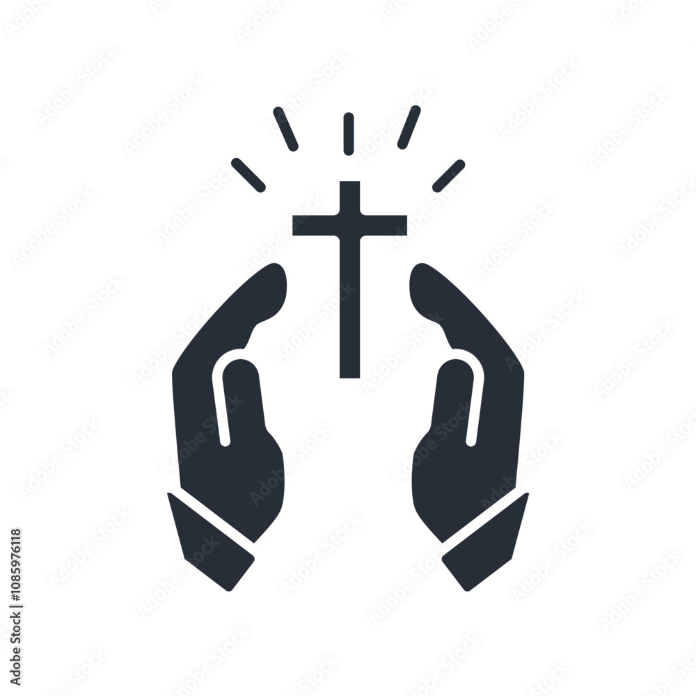 worship icon. vector.Editable stroke.linear style sign for use web design,logo.Symbol illustration. worship icon. vector.Editable stroke.linear style sign for use web design,logo.Symbol illustration.
