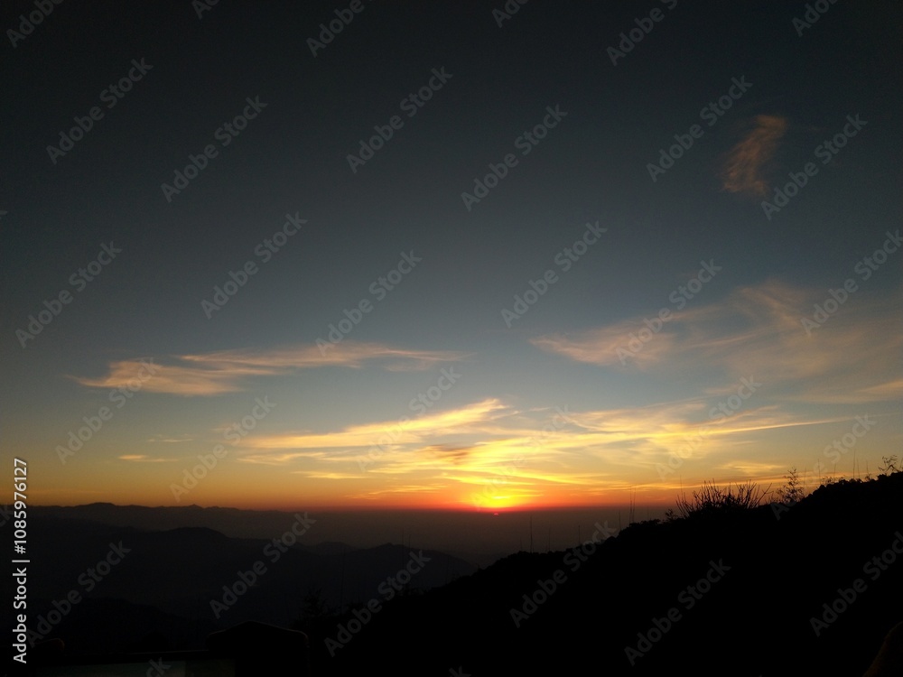 Obraz premium sunrise on the horizon