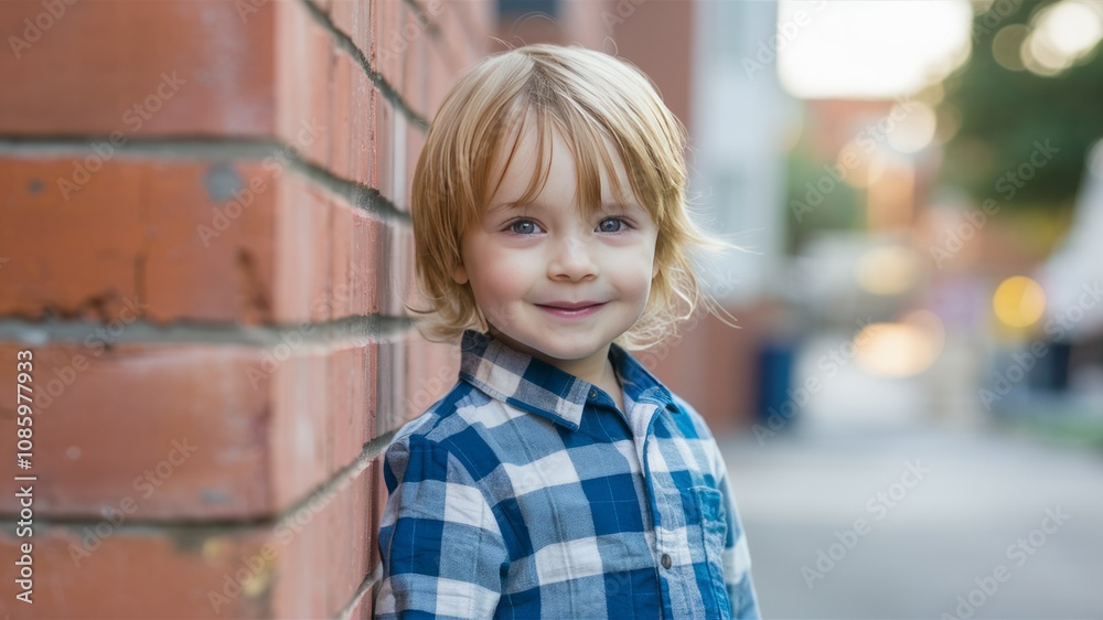 Charming Toddler by Brick Wall Charming Toddler by Brick Wall