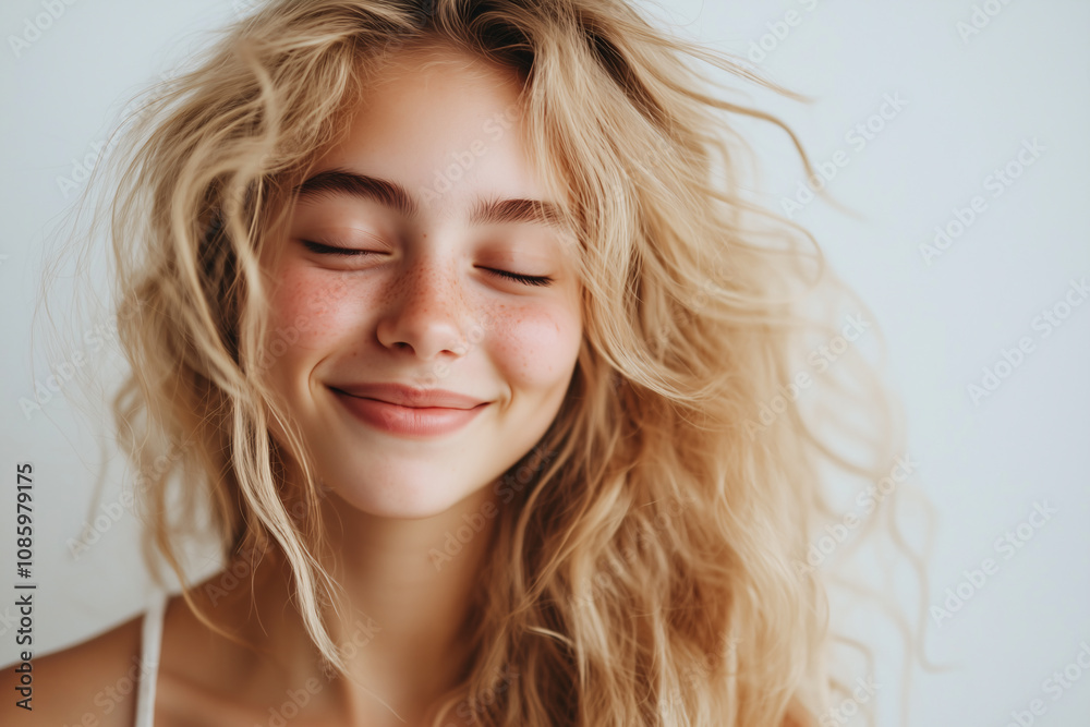 Young pretty blonde woman over isolated white background Young pretty blonde woman over isolated white background