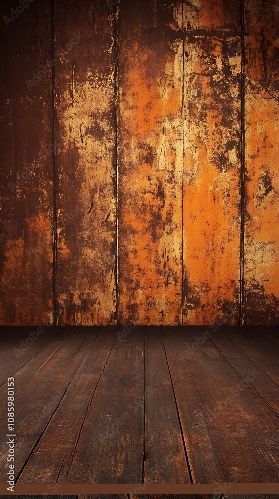 custom made wallpaper toronto digitalRustic Wooden Background with Textured Orange and Brown Patina for Creative Projects, Photo and Design Uses, Ideal for Retro, Vintage and Industrial Themes