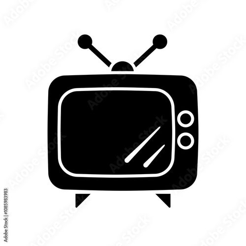 tv icon vector illustration, logo symbol sign, isolated on white