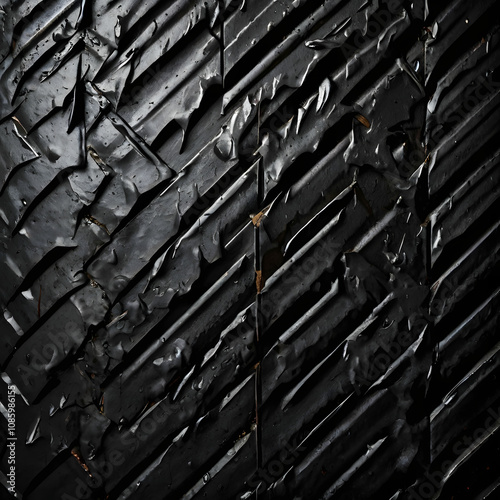 a black wall with a black background with a black metal surface that says  the word  on it.