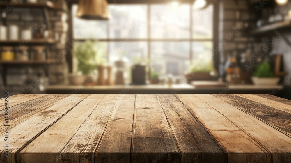 A blurred wooden kitchen countertop provides an exquisite backdrop for showcasing products, creating a warm design perfect for modern homes and ensuring a cozy atmosphere for all who enter A blurred wooden kitchen countertop provides an exquisite backdrop for showcasing products, creating a warm design perfect for modern homes and ensuring a cozy atmosphere for all who enter