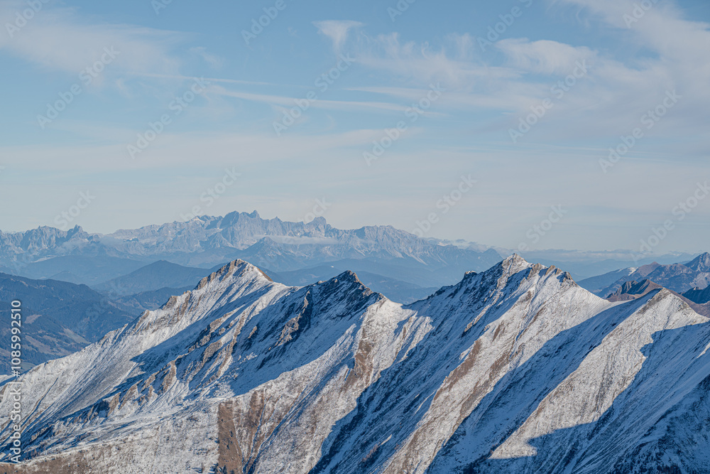 View from Kitzsteinhorn to the austrian alps View from Kitzsteinhorn to the austrian alps