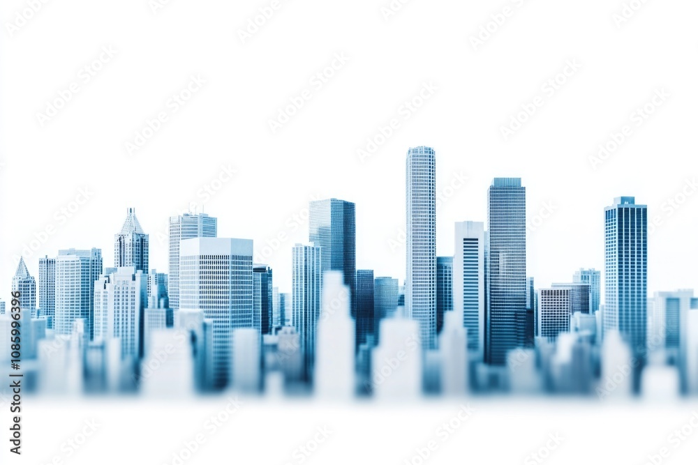 A bustling metropolis with towering skyscrapers and urban landscape A bustling metropolis with towering skyscrapers and urban landscape