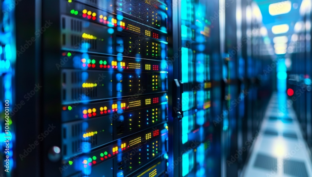 Up-to-Date LED Console Enhancing Server Room in Data Center Up-to-Date LED Console Enhancing Server Room in Data Center