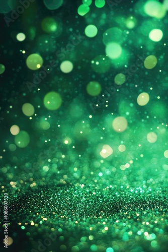 A vibrant green background filled with numerous lights, ideal for use in digital designs and presentations