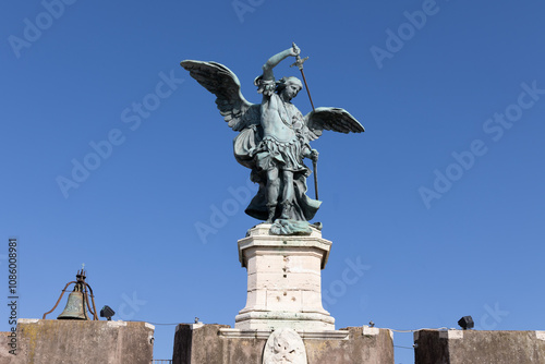 Erzengel Michael auf der Engelsburg in Rom, Italien