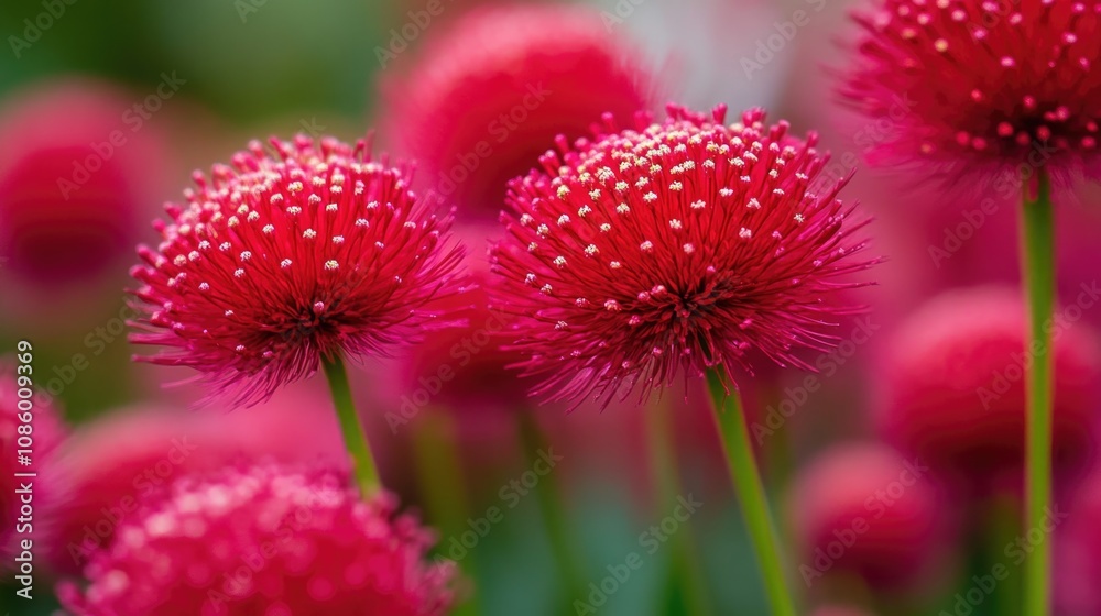 A cluster of vibrant red flowers growing amidst lush green grass, perfect for decoration or nature-inspired designs A cluster of vibrant red flowers growing amidst lush green grass, perfect for decoration or nature-inspired designs