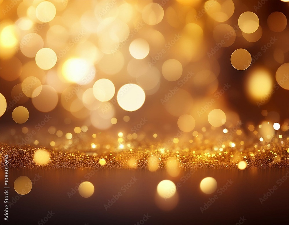golden bokeh blur abstract background with soft shimmering lights perfect for festive designs elegant visual effects and luxurious event backdrops