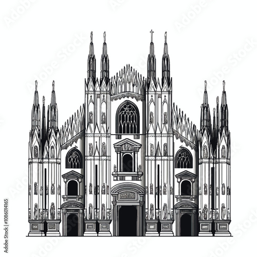 Milan Cathedral illustration