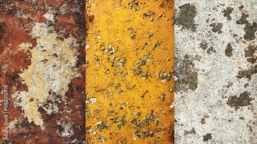 Close-up shot of a heavily corroded metal surface with green and brown oxidation