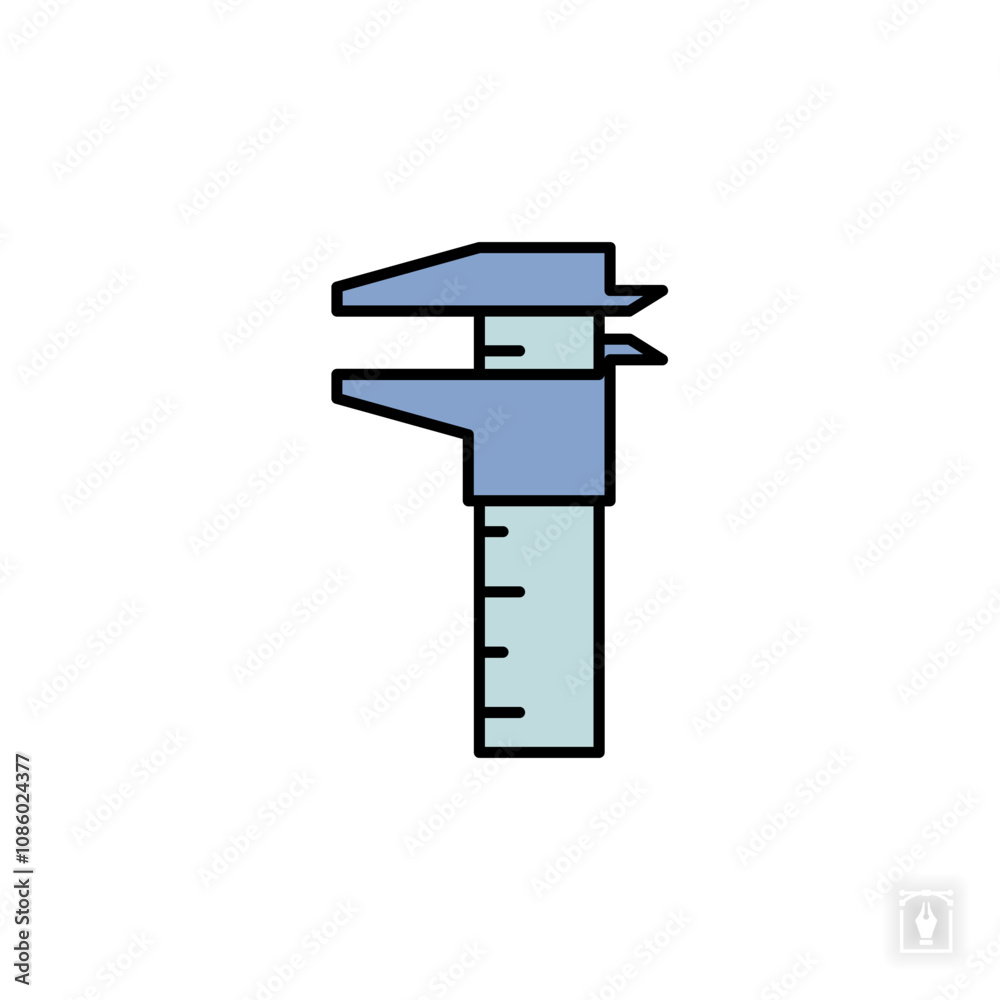 Calipers icon. Calipers Symbol sign for mobile concept and web design. Vector icon, Logo illustration, Vector graphics Calipers icon. Calipers Symbol sign for mobile concept and web design. Vector icon, Logo illustration, Vector graphics