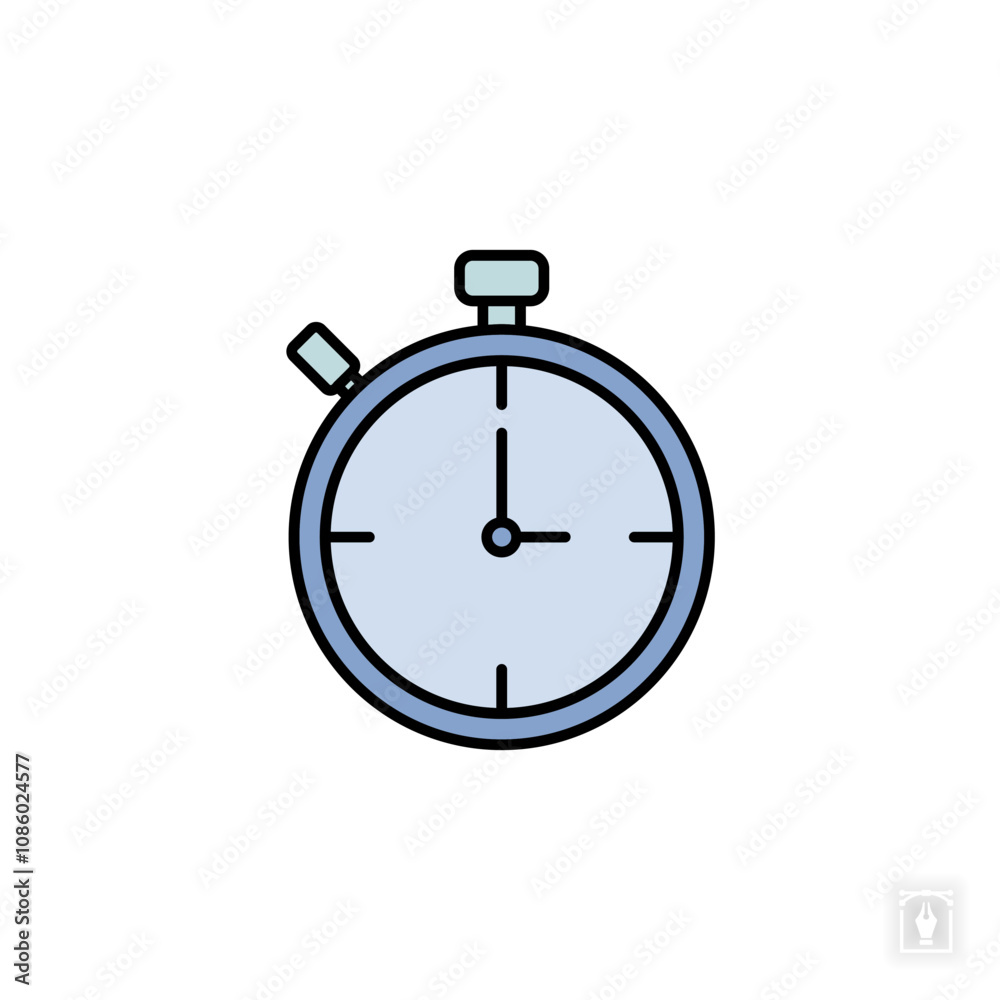 Stopwatch icon. Stopwatch Symbol sign for mobile concept and web design. Vector icon, Logo illustration, Vector graphics Stopwatch icon. Stopwatch Symbol sign for mobile concept and web design. Vector icon, Logo illustration, Vector graphics