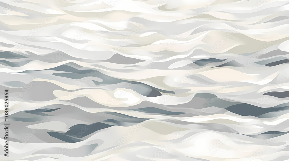 Soothing serenity: gray and light beige-gray in a water-like pattern. Reverie. Illustration Soothing serenity: gray and light beige-gray in a water-like pattern. Reverie. Illustration